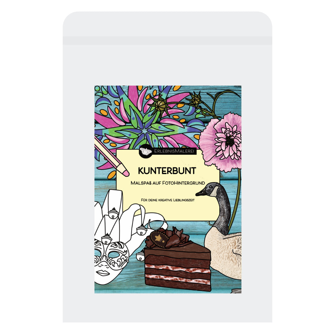 Malkarten-Set Kunterbunt.