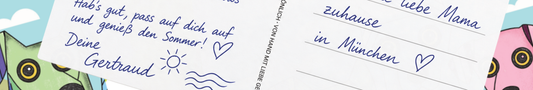 Was schreibt man auf eine Postkarte?