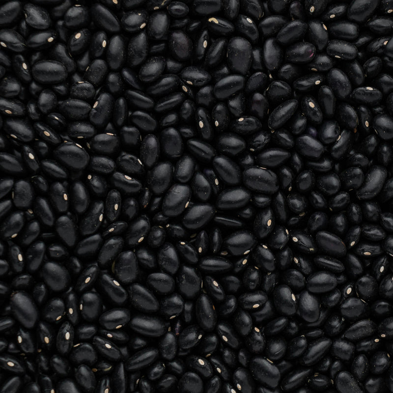Schwarze Bohnen als Naturfarbe