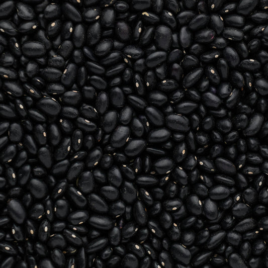 Schwarze Bohnen als Naturfarbe