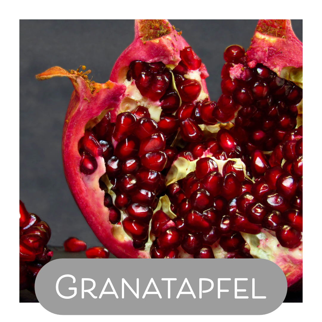Granatapfelschalen als Naturfarbe