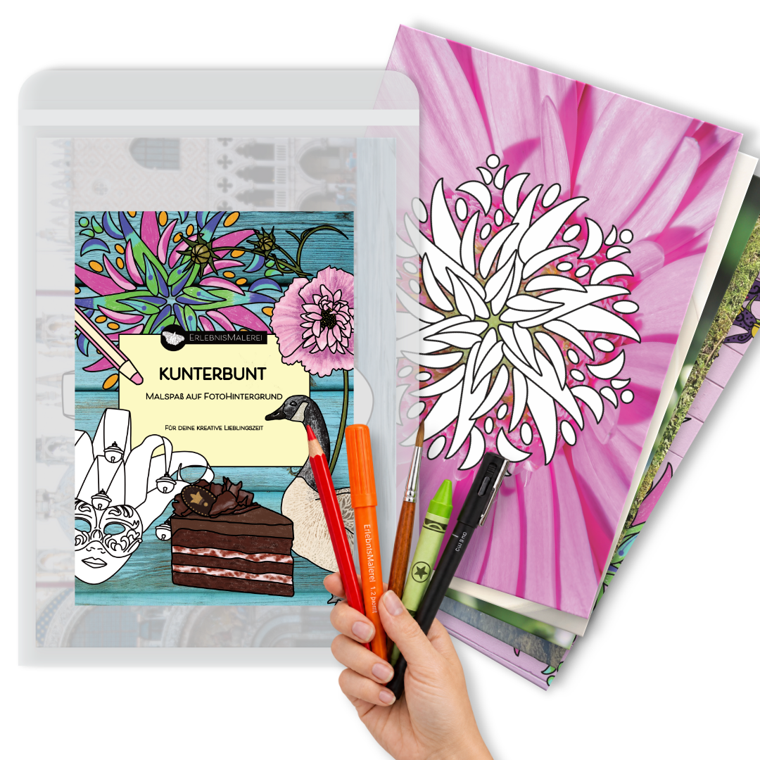 Malkarten-Set "Kunterbunt"