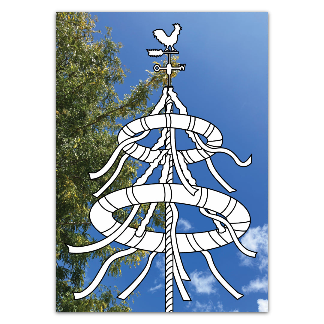 Maibaum als bayrisches Motiv