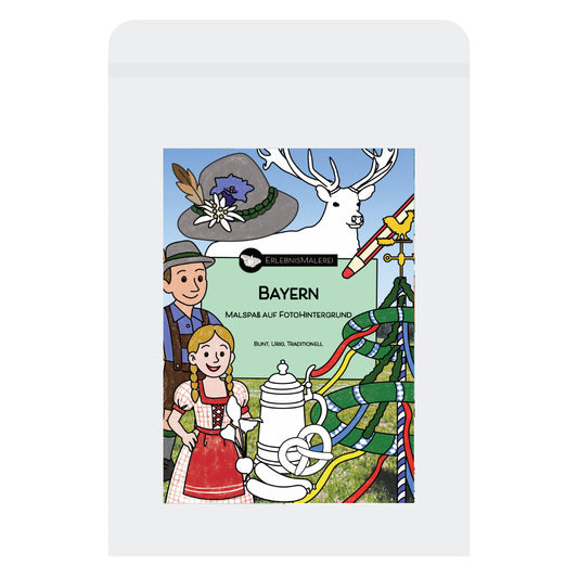 Malkarten-Set Bayern mit bayrischen Motiven