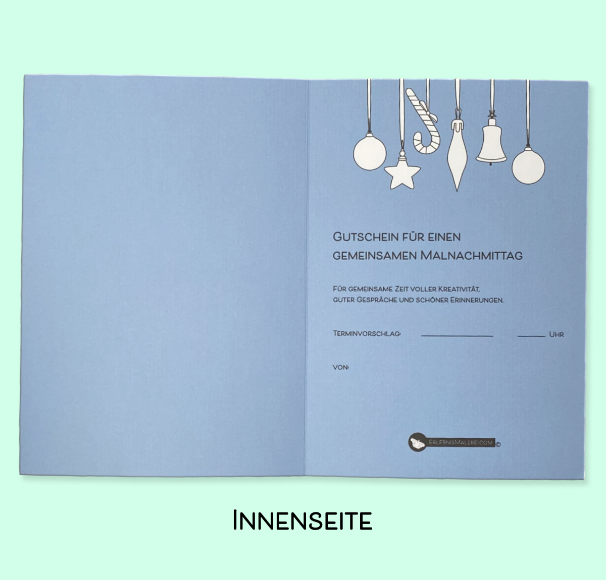 Gutschein zu Weihnachten - kostenlos downloaden